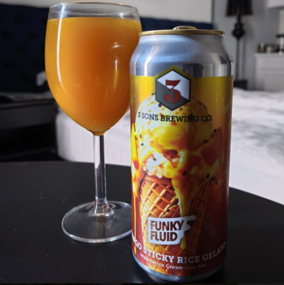 3 Sons Brewing Co. – Mango Sticky Rice Gelato

ABV: 9,0 % | Stil: Sour – Smoothie / Pastry | Untappd: 4,18

En voldsom og dessertdrevet smoothie sour brygget i samarbejde med Funky Fluid. Inspireret af den klassiske thai-dessert med mango sticky rice og det smager præcis sådan. Fyldt med mango, kokosris og laktose.