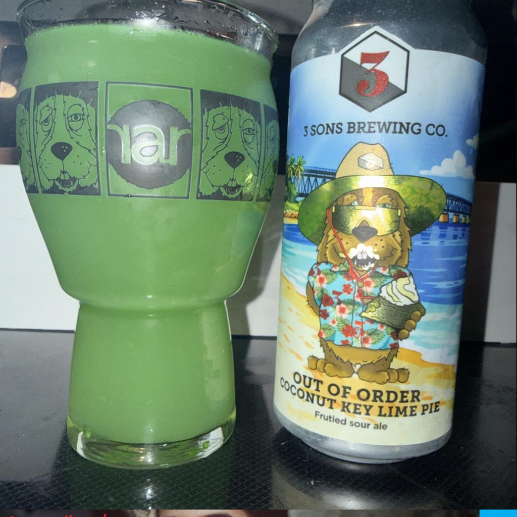 3 Sons Brewing Co. x RaR Brewing – Out of Order: Coconut Key Lime Pie

ABV: 6 % | Stil: Fruited Sour | Untappd: 3,77

Out of Order: Coconut Key Lime Pie er en dessertinspireret sour brygget i samarbejde mellem 3 Sons Brewing og RaR Brewing. Inspirationen kommer fra den klassiske key lime pie, hvor frisk lime, kokos, vanilje og kiksede tærtebundsnoter smelter sammen i et syrligt og cremet udtryk.
