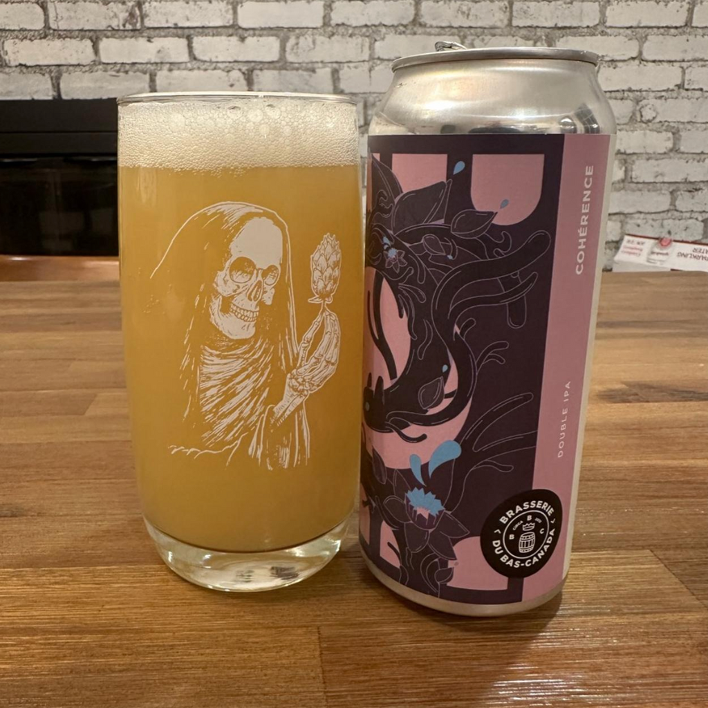 Brasserie du Bas-Canada – Cohérence
ABV: 8,2 % | Stil: Imperial / Double New England IPA | Untappd: 4,31

En aromatisk og humledrevet DIPA fra Bas-Canada brygget med flere udgaver af Citra samt Motueka og Eggers Special. Kombinationen giver en intens hazy IPA med masser af citrus, tropisk frugt og en blød, cremet mundfølelse.