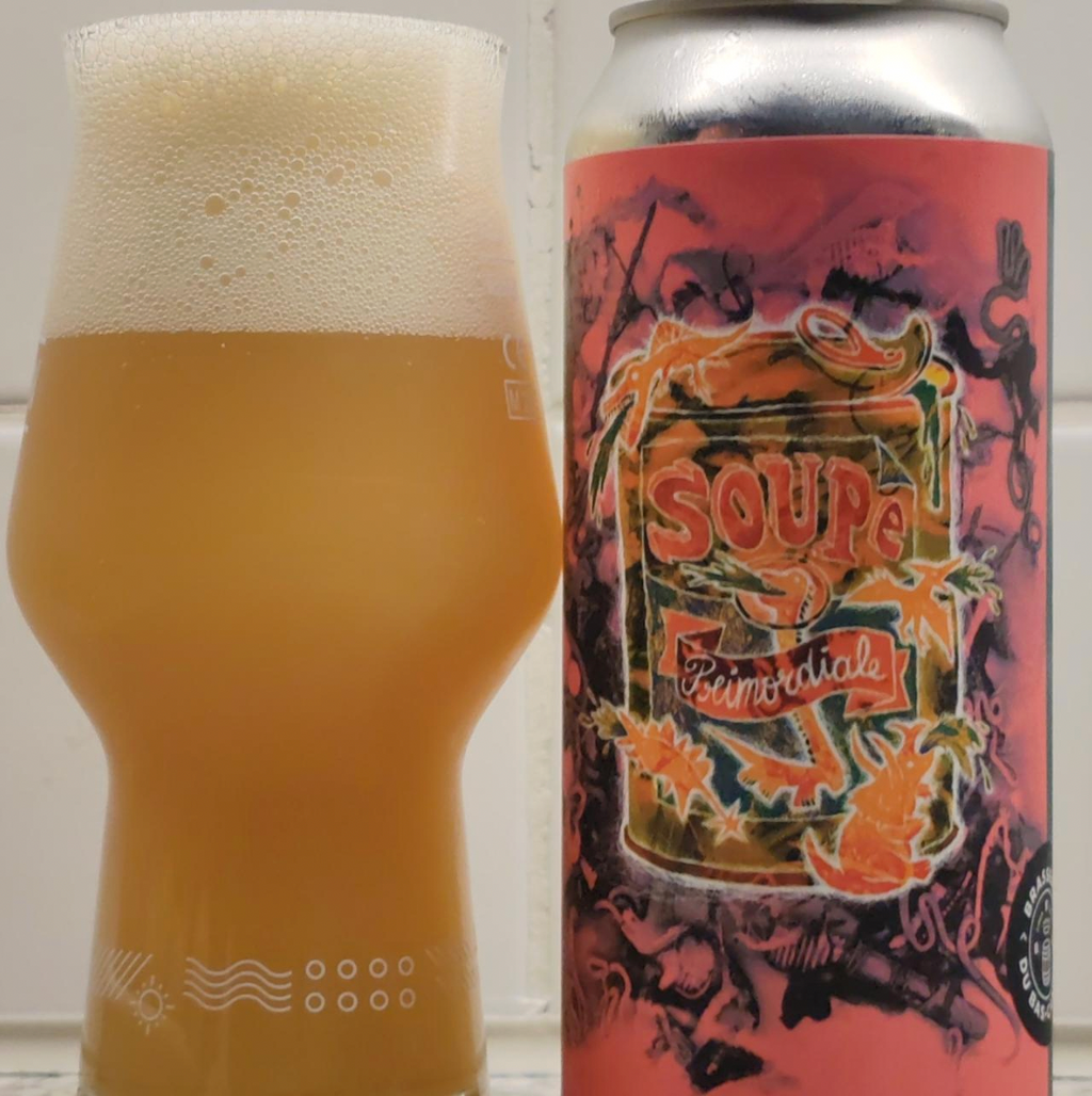 Brasserie du Bas-Canada – Soupe Primordiale

ABV: 7,5 % | Stil: New England IPA | Untappd: 4,12

Soupe Primordiale er en saftig og humleintens IPA fra canadiske Brasserie du Bas-Canada. Med 7,5 % alkohol og tre spændende newzealandske humler får du en moderne IPA med masser af aromatisk karakter.

Bryggeriet har kombineret Nelson Sauvin, Kohia Nelson og Waimea. En humlepakke, hvor vinøse nuancer møder tropisk frugt og frisk citrus.