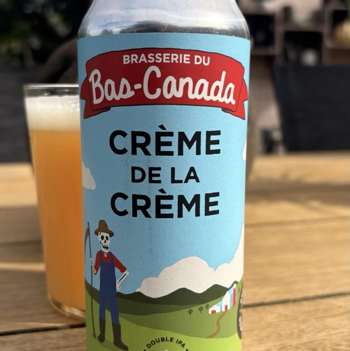 Brasserie du Bas-Canada x Messorem – Crème De La Crème

ABV: 8,2 % | Stil: Imperial / Double IPA | Untappd: 4,33

En samarbejdsbryg mellem to af Canadas mest hypede IPA-bryggerier, Brasserie du Bas-Canada og Messorem. Denne DIPA er brygget med Citra, pESHarine, Waimea, Nelson Sauvin og Nelson Sauvin Hop Kief, hvilket giver en massiv humleprofil med både tropisk frugt, stenfrugt og klassiske New Zealand-noter.