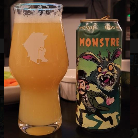 BreWskey x Jackalhop – Monstre
ABV: 6,5 % | Stil: New England / Hazy IPA | Untappd: 4,07

En frugtdrevet og aromatisk hazy IPA brygget i samarbejde mellem BreWskey og Microbrasserie Jackalhop. Øllen er humlet med Simcoe, Citra, Nelson Sauvin og Mosaic, hvilket giver en kompleks humleprofil med både tropisk frugt, citrus og let vinøse nuancer.