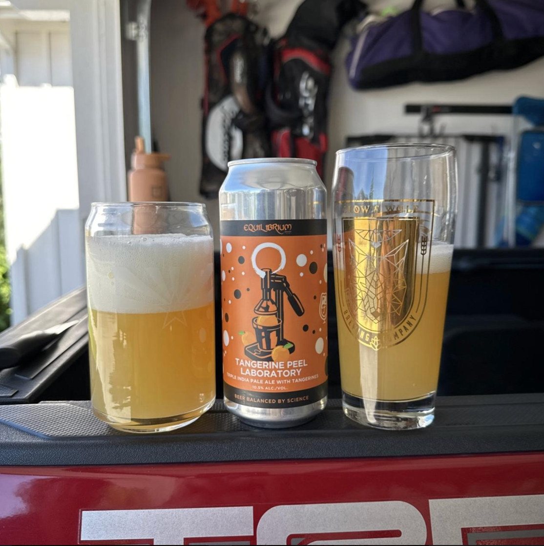 Equilibrium Brewery – Tangerine Peel Laboratory

ABV: 8,5 % | Stil: Imperial / Double New England IPA | Untappd: 4,20

En humlemættet DIPA fra Equilibrium Brewery, hvor bryggeriet har bygget videre på deres velkendte MC²-base og tilføjet ekstra fokus på tangerinskal. Resultatet er en intens, citrusdrevet IPA med masser af frugt og en blød, cremet krop.