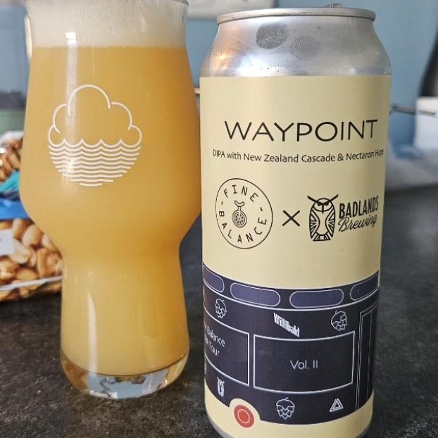 Fine Balance Brewing – Waypoint (2026 / Vol. II)

ABV: 8,0 % | Stil: New England / Hazy Double IPA | Untappd: 4,24

En moderne hazy DIPA fra Fine Balance med fokus på balance mellem frugt, friskhed og en let grøn kant. Mere “klassisk” i udtrykket end deres tungeste releases, men stadig tydeligt i den juicy ende.