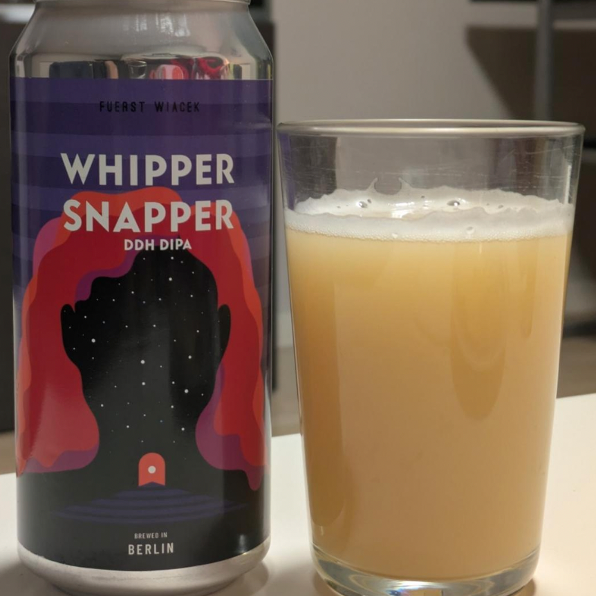 Whippersnapper 2025 er en intens og saftig Double New England IPA med markant frugtprofil og blød, moderne humlekarakter.