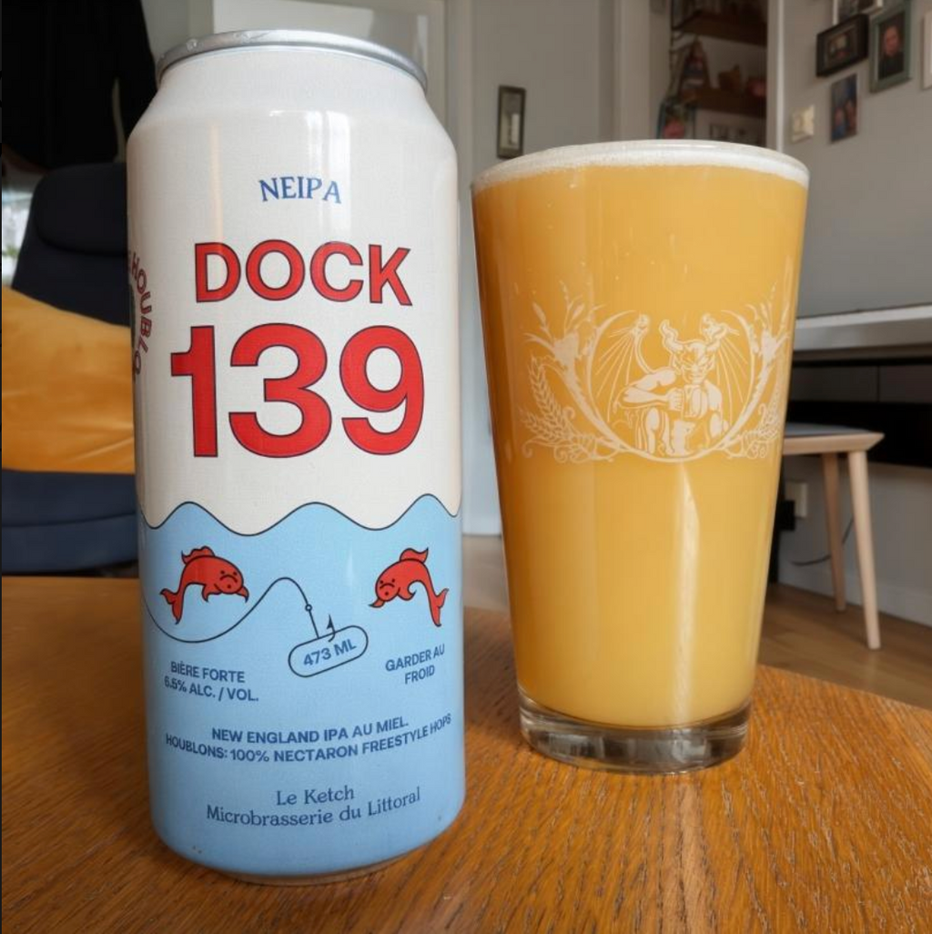 Le Ketch – Dock 139 (100% Freestyle Nectaron)

ABV: 6,5 % | Stil: New England / Hazy IPA | Untappd: 4,33

En single hop hazy IPA fra Le Ketch brygget med 100 % Freestyle Nectaron og honning. Fokus er på at fremhæve humlens fulde udtryk i en blød og aromatisk base.