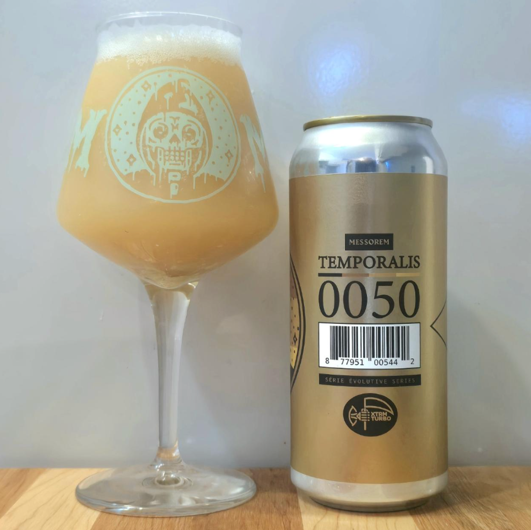 Messorem – Temporalis #0050
ABV: 10,0 % | Stil: Triple New England / Hazy IPA | Untappd: 4,57

En massiv og aromatisk TIPA fra Messorem i deres Temporalis-serie, hvor moderne humlesorter giver et intenst, frugtdrevet og silkeblødt udtryk med høj aromaintensitet.