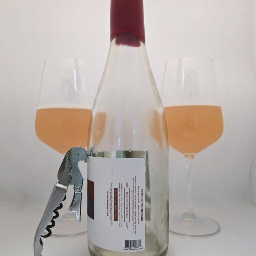 Messorem x Burdock Brewery – Tempus Prunorum

ABV: 6 % | Stil: Farmhouse Ale | Untappd: 4,10

Tempus Prunorum er et elegant samarbejde mellem Messorem og Burdock Brewery. Øllen er skabt som et blend af fadlagrede saisons, hvortil der er tilsat lokale blommer. Resultatet er en kompleks og raffineret farmhouse ale, hvor frugt, fadlagring og den klassiske saison-karakter smelter sammen i en imponerende harmonisk helhed.