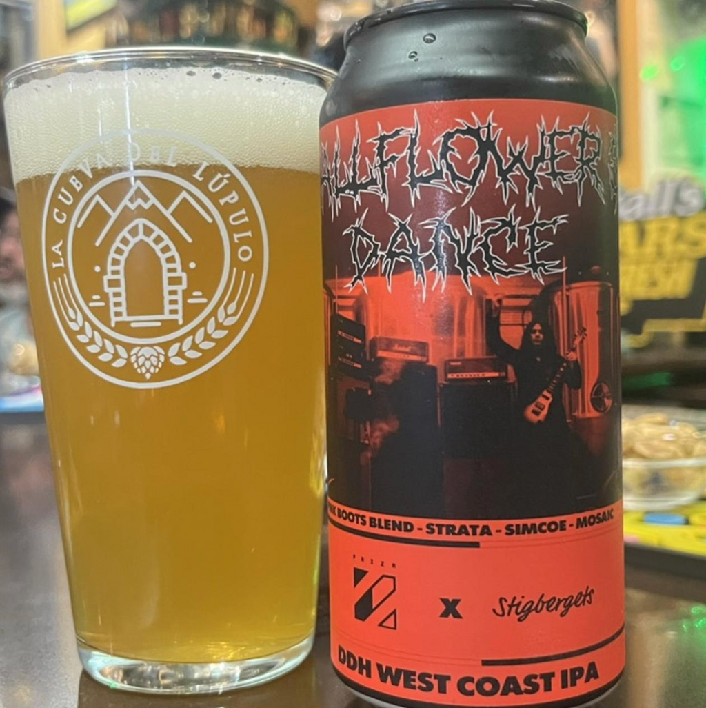 Prizm Brewing Co. x Stigbergets – Wallflower's Dance

ABV: 7 % | Stil: West Coast IPA | Untappd: 3,77

Wallflower's Dance er et samarbejde mellem franske Prizm Brewing og svenske Stigbergets. Her går de klassisk West Coast hele vejen med en tør, sprød og humledrevet IPA, der er dobbelttørhumlet med Pink Boots Blend, Strata, Simcoe og Mosaic. Resultatet er en moderne West Coast IPA med masser af aroma, tydelig bitterhed og en ren afslutning.