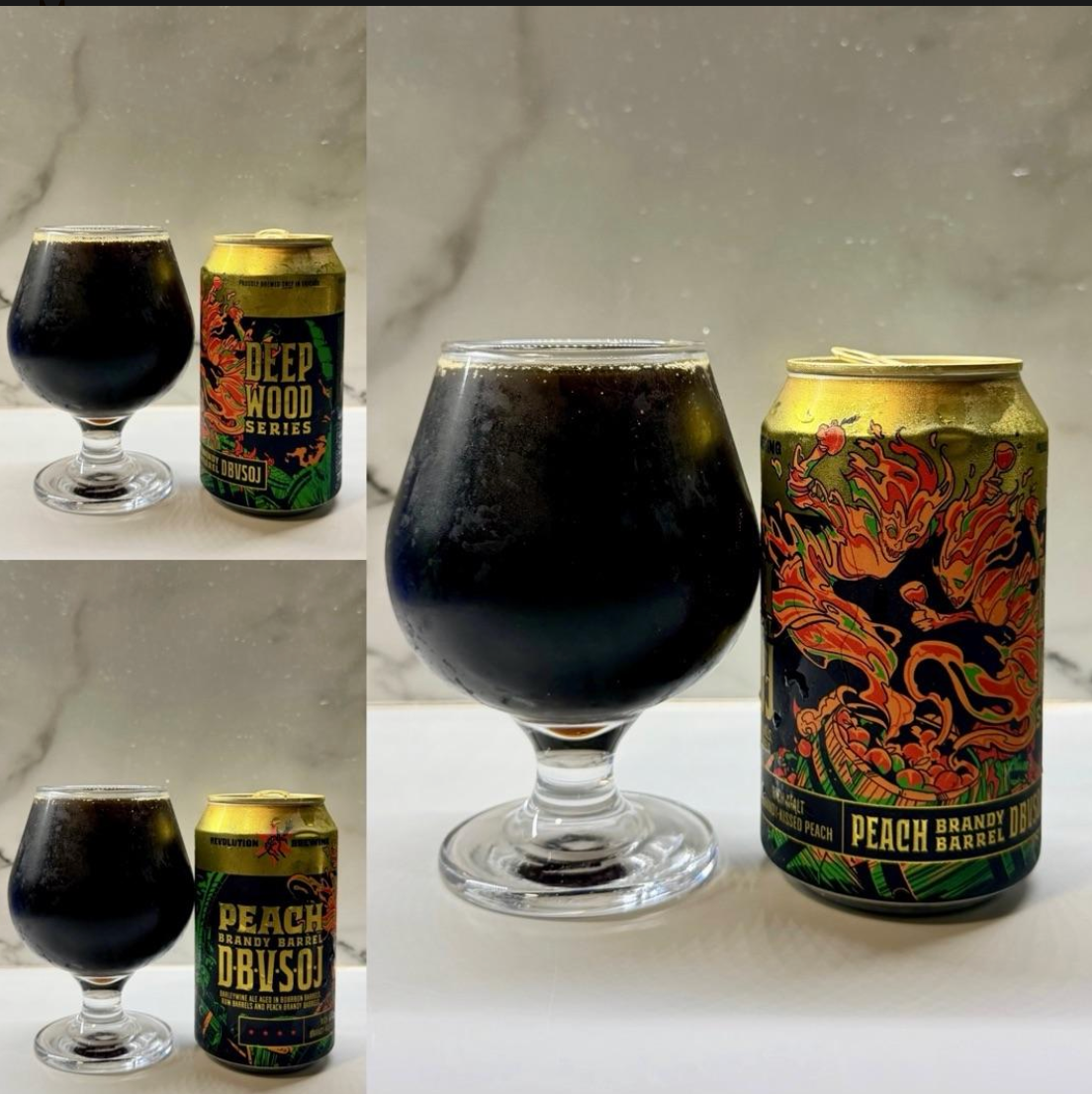Revolution Brewing – Peach Brandy Barrel D.B.V.S.O.J.

ABV: 15,8 % | Stil: American Barleywine | Untappd: 4,55

Peach Brandy Barrel D.B.V.S.O.J. er en af de mest eksklusive udgaver i Revolution Brewings legendariske Deep Wood-serie. Denne American Barleywine er et tre år gammelt blend, lagret på bourbon-, rom- og ferskenbrandyfade. Resultatet er en imponerende kompleks barleywine, hvor dyb maltsødme, elegant fadlagring og modne ferskentoner smelter sammen i en helt særlig oplevelse.