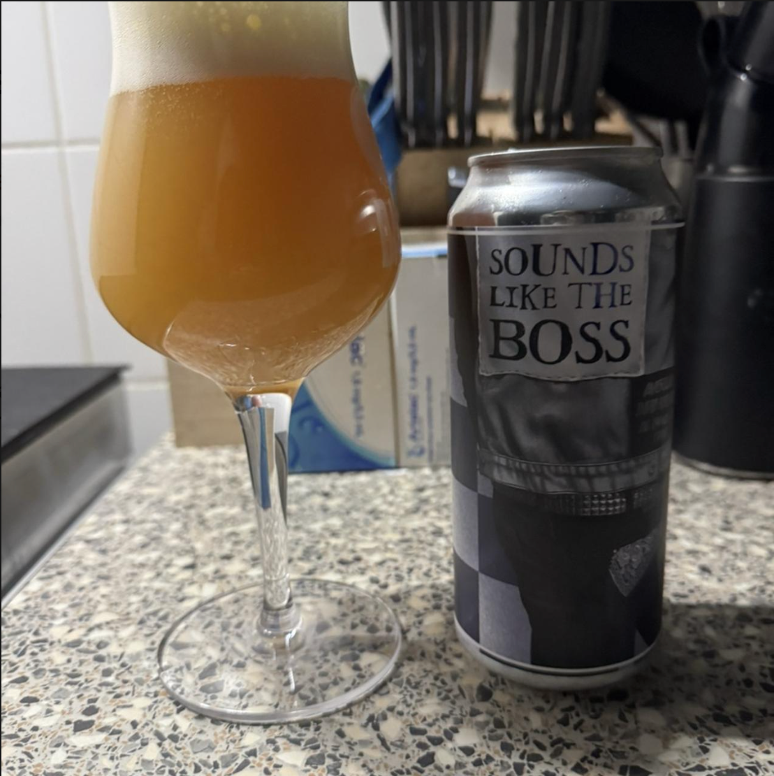 Twin Elephant Brewing Company – Sounds Like The Boss

ABV: 7,0 % | Stil: New England Hazy IPA | Untappd: 4,18

En collab med Buttonwoods Brewing, hvor de leger med en lidt sødere og mere aromatisk IPA-profil end deres typiske single IPAs. Brygget med bl.a. Alora-humle, som giver et anderledes og frugtdrevet udtryk.