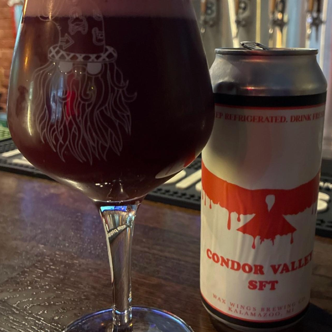 Wax Wings Brewing Co. – Condor Valley Stuffed French Toast (SFT)

ABV: 7,0 % | Stil: Smoothie Sour Ale | Untappd: 4,44

En vild dessertinspireret smoothie sour fra Wax Wings. Condor Valley Stuffed French Toast kombinerer frugt, ahornsirup, vanilje og morgenmadsinspiration i en tyk og cremet sour, der balancerer mellem flydende brunch og moderne pastry sour.